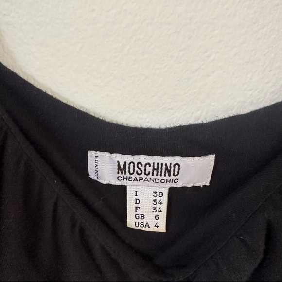 MOSCHINO CHEAPANDCHIC Ruffle Tank Dress Sz 4 - Picture 3 of 7
